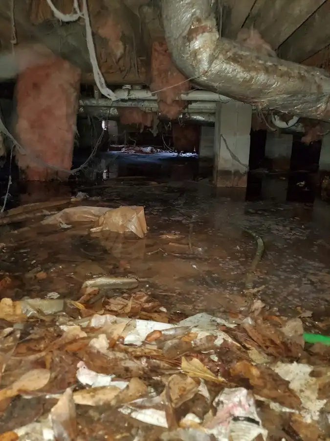 Crawl space flood assessment for Commercial Water Damage Restoration in Littleton
