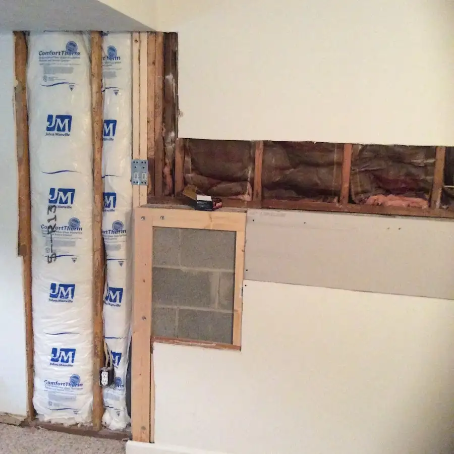 Wall insulation replacement during Structural Drying in Littleton